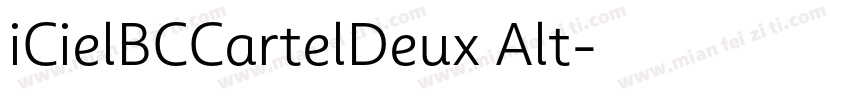 iCielBCCartelDeux Alt字体转换